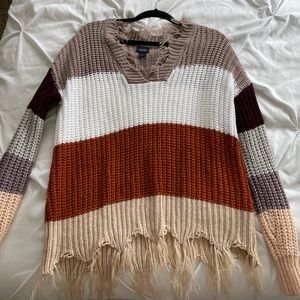 Multi Colored Buckle Sweater